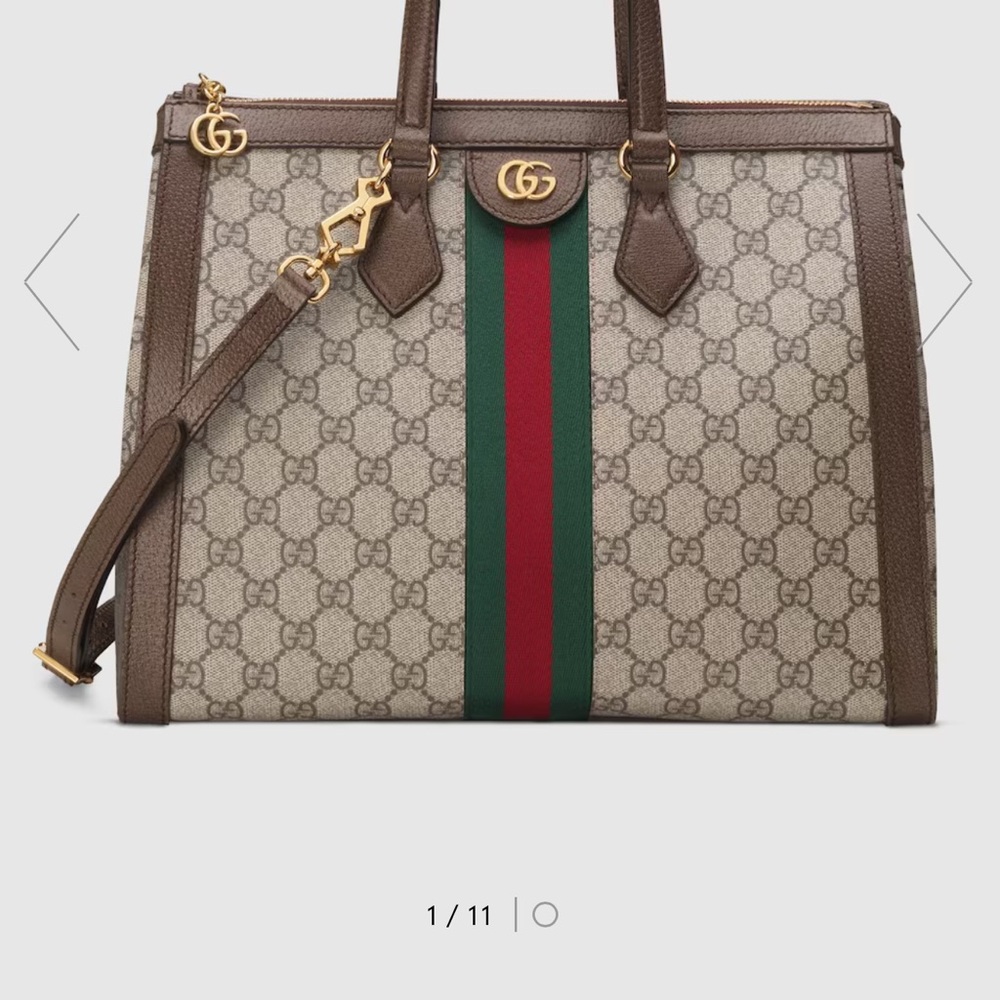 Gucci Brown and Green Women's Bag-Barely used